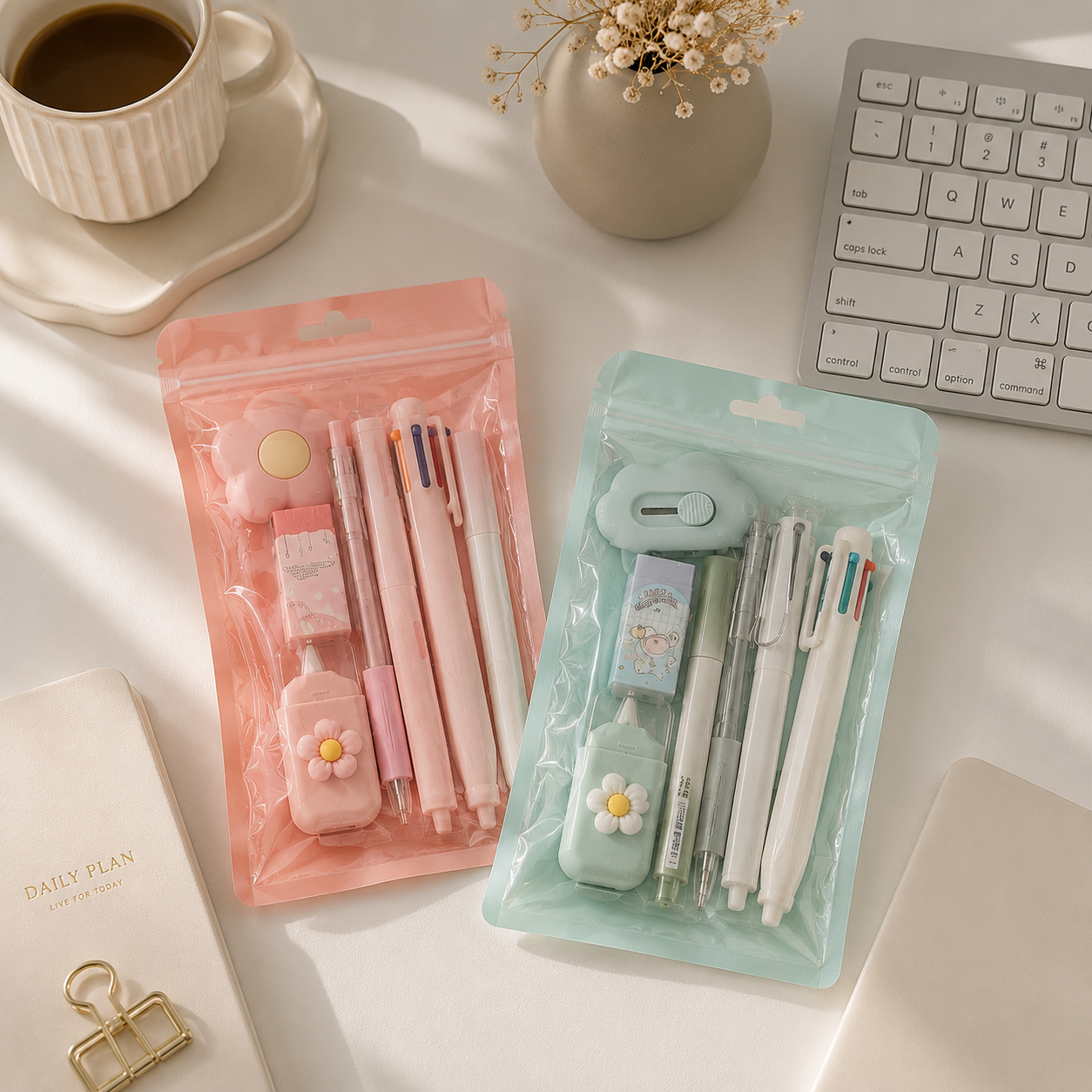 Mochiro Study Essentials™ | 7-Piece Stationery Set