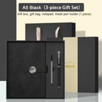 Lifestyle - Local Top Products - High end Gift Set Leather Notebook Pen Tip Gift Box Color Gift Bag