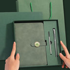 Lifestyle - Local Top Products - High end Gift Set Leather Notebook Pen Tip Gift Box Color Gift Bag