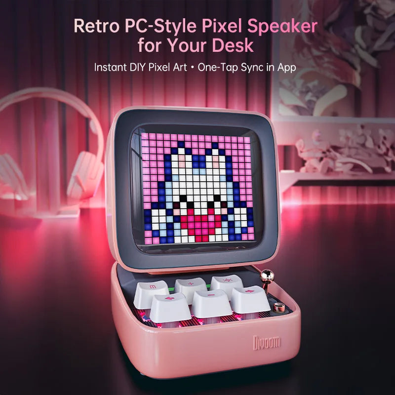 Divoom Ditoo™ | Retro Pixel Art Bluetooth Speaker